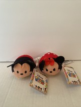 Disney Tsum Tsum Mickey and Minnie Mouse 3”Plush NEW - £11.18 GBP