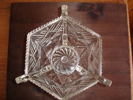 Sowerby Art Deco Hexagonal Glass Handled   Bowl - £18.59 GBP