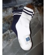 Janie and Jack Striped Athletic Crew Socks 2PC Boys Size 4-5 Year NEW - $10.80