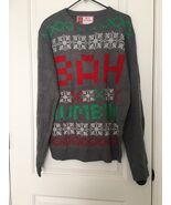 Merry Christmas Adult Unisex Ugly Christmas Sweater Crew  Neck BAH HUMBU... - $45.26 CAD