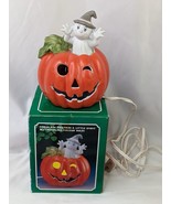 Porcelain Pumpkin Little Spirit Figure Twinkling 6 Inch - $17.95