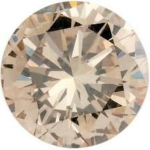 Champagne Diamond Gem Round Cut Natural African Genuine Colored Mini Faceted 3mm - £55.34 GBP