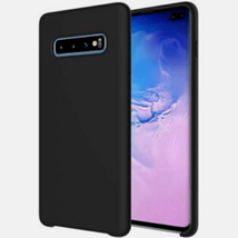 For Samsung S10 Liquid Silicone Gel Rubber Shockproof Case BLACK - £4.62 GBP