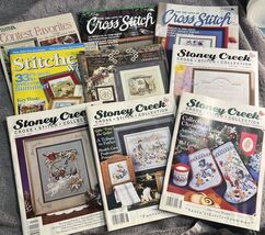 9 VTG Cross Stitch Magazines Stoney Creek Nordic Needle Stitcher’s World... - $19.79