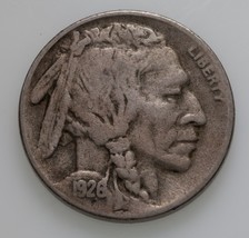 1926-S 5C Buffalo Nickel in Very Good+ VG+ Condition, Natural Color - $59.39