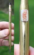 Vintage Cross BUBBLE PEN &quot;HER&quot; mechanical pencil 1/20 GOLD filled realtor - £23.62 GBP