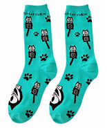 Genuine Kit Cat Klock Casual Funky Women's Teal Socks - $14.95