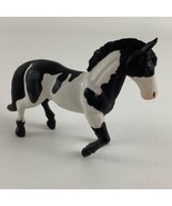 Terra Battat Realistic Horse 4&quot; PVC Figure Topper Toy Pinto Pony Black W... - $278.94 MXN