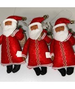 2024 Target Wondershop Red Santa Carrying Sacks Ornaments Lot Of 3 - $31.04 CAD
