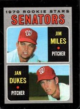 1970 TOPPS #154 JIM MILES/JAN DUKES EX (RC) SENATORS *X70290 - $1.47