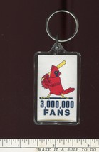  Vintage St. Louis Cardinals Baseball 3,000,000 Fans Keychain - £6.27 GBP