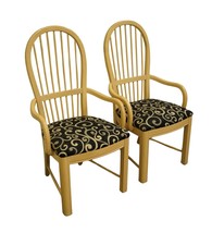 Set of 2 THOMASVILLE FURNITURE Windrift Collection Dining Arm Chairs 238... - £335.46 GBP