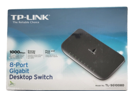 TP-Link 8-Port Gigabit Desktop  Ethernet Switch Model TL-SG1008D - $25.17