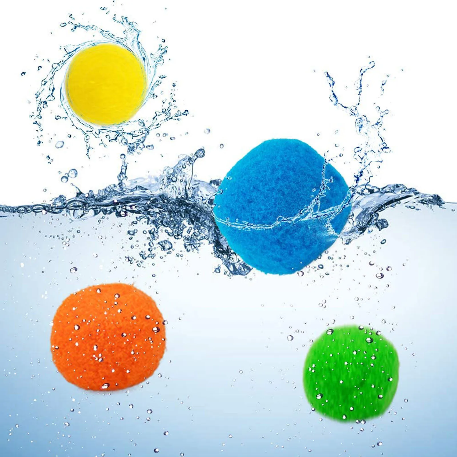 Play 10pcs 5cm Reusable Water Balls Play Water Balloon Outdoor Swimming Pool Fig - £23.23 GBP