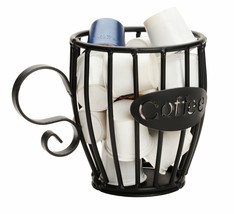 Coffee K-CUP Holder Wrought Iron Mug Keurig Pod Storage Rack Usa - $46.99