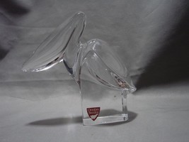 Orrefors(Sweden) Crystal Pelican Figurine Signed and Numbered - £27.33 GBP