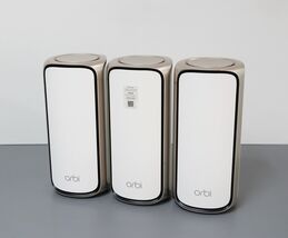 NETGEAR WiFi 7Orbi 970 BE27000 27Gbps Quad-Band Mesh (3-pack) - White image 2
