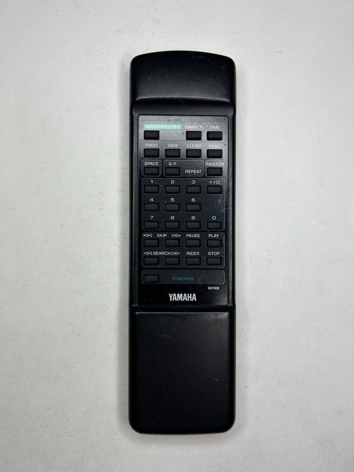Yamaha VU71330 Remote Control, Black - OEM for CDX-390 CD Player  			