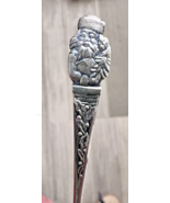 Antique Sterling Silver Santa Chimney w Holly Christmas Spoon Figural WR... - £30.90 GBP
