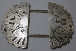 Vtg Wallace Silver Plate Engraved Floral Expandable Trivet Hot Plate 733... - $35.00