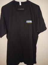 Legend T-Shirt Men&#39;s XL Black Short Sleeve Graphic Print Crew Neck Casua... - $17.81