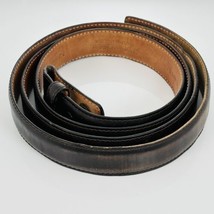 Tiffany Brown Leather Calfskin Mens Belt Size 46 - £67.94 GBP
