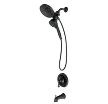 MOEN 82611BL Brecklyn 6-Spray Tub and Shower Faucet Matte Black - $148.50
