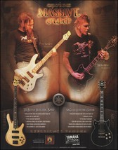 Mastodon band Troy Sanders Bill Kelliher 2008 Yamaha Guitar &amp; Bass ad print - £3.34 GBP