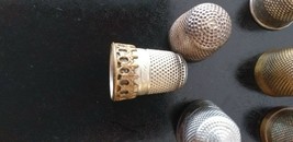 Antique Vintage 9 X Victorian Sewing Thimbles -Job Lot - £68.16 GBP