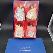 Rare Vintage 1987 Set Of 12 Choir of Angels Christmas Tree Ornaments Dolls 8&quot; - £76.52 GBP