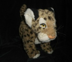 17&quot; Vintage Safari Handcrafted In Italy Jaguar Leopard Stuffed Animal Plush Toy - £43.92 GBP