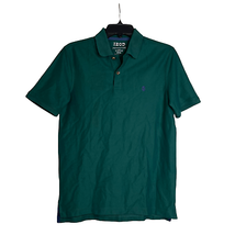 Izod Mens Advantage Performance Polo Shirt Size Small Golf Green Pullover - $15.83