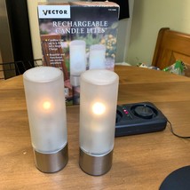 Vector Rechargeable Candle Lights, 2 Piece Set - $9.89