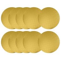 Gold Wraparound Cake Pastry Round Drum Board 1/4 Inch Thick, 12 Inch Diameter -  - £31.17 GBP