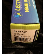Lectron Pro NiMH 7.2V (6-cell) 3000mAh Flat Pack with Tamiya Connector #... - $34.23 CAD