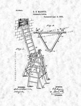 Fireman's Tower Patent Print - Gunmetal - $7.95+