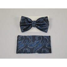 Men's Fancy Bow Tie/Hankie Set By J.Valintin Soft Microfiber Silky JVBT-23 image 2