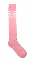 20 Pair Lot Womens Ladies Pink Ribbon Breast Cancer Awareness Knee High Socks - £54.34 GBP