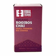 Equal Exchange Organic Teas C=Caffeine Rooibos Chai Herbal Teas 20 tea bags - $11.17