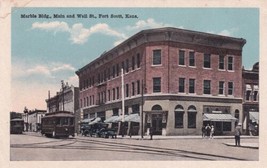 Marble Building Fort Scott Kansas KS Postcard B07 - £2.39 GBP