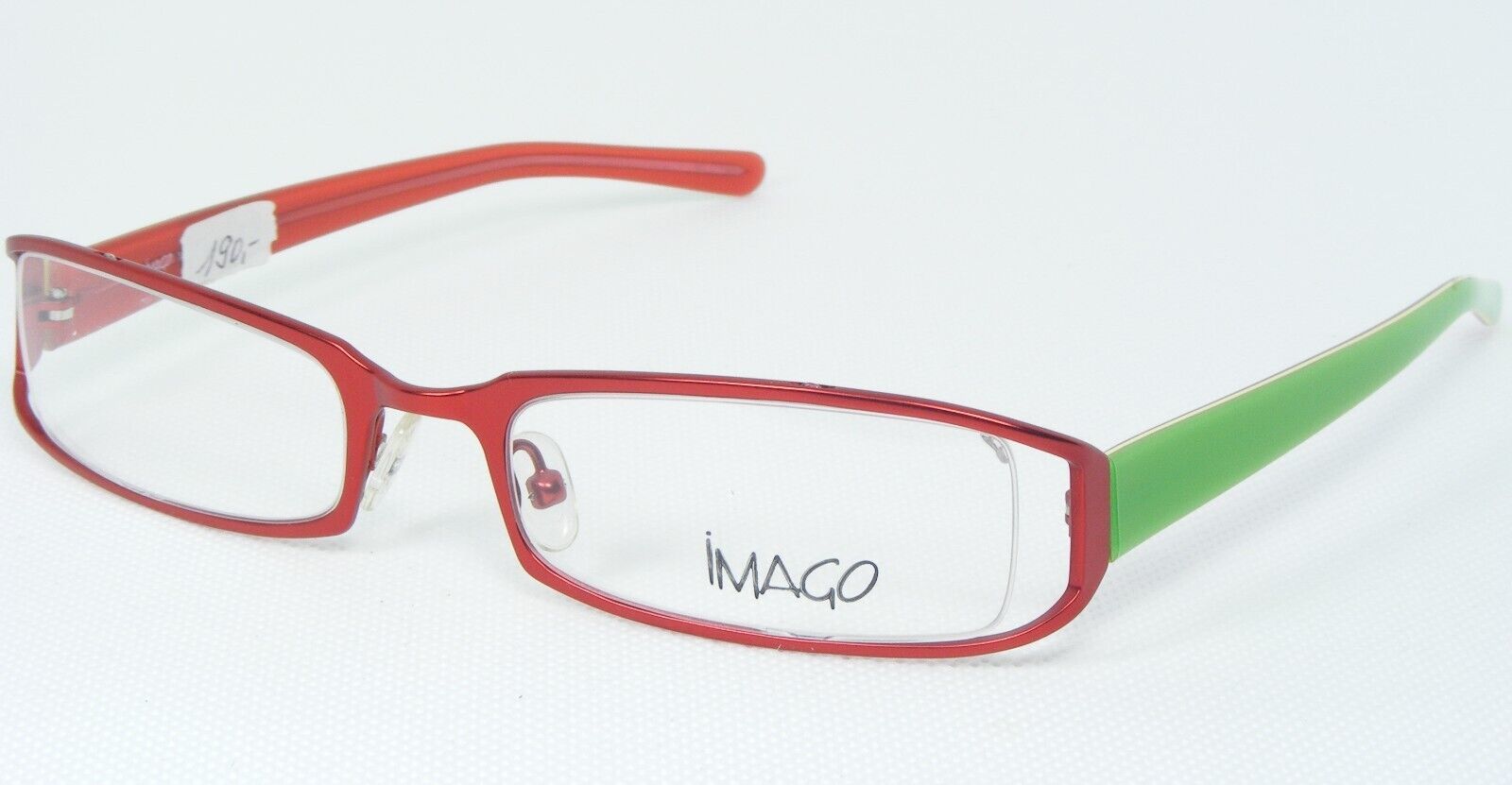 iMAGO LUNE 4 Bonbon Rouge/Vert Lunettes Monture 52-20-132mm Italie - $84.99