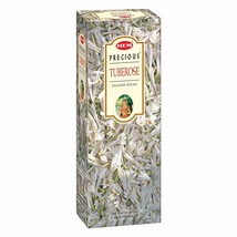 Hem Precious Tuberose Incense Sticks Hand Rolled Home Fragrance AGARBATTI Sticks - £14.66 GBP