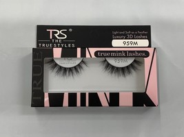 TRS TRUE MINK LASHES LUXURY 3D LASHES # 959 M LIGHT &amp; SOFT AS A FEATHER - £3.97 GBP