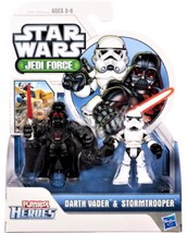 Star Wars Playskool Heroes Jedi Force Darth Vader and Stormtrooper 2pk - £13.56 GBP