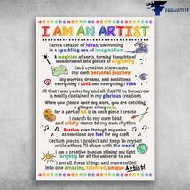 An item in the Art category: Artist Poster I Am An Artist I Am A Creator Of I Dears Swimming In A Sparkling S