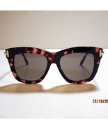 Tom Ford Dasha TF822 52E Sunglasses Women&#39;s Square Brown &amp; Pink Havana +... - $4,626.53 MXN