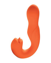 Joi Pro Rotating Head G-Spot Vibrator &amp; Clit Licker w/Remote - Orange - £72.27 GBP