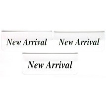 3 New Arrival Display Signs Showcase Counter Fixtures - £5.86 GBP