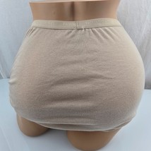 NEW Victoria&#39;s Secret Vtg 100% Cotton Thin Signature Hi Cut Panty Beige ... - $32.66