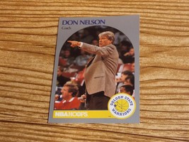 1990-91 NBA Hoops Basketball #313 Don Nelson Coach Golden State Warriors - £1.17 GBP